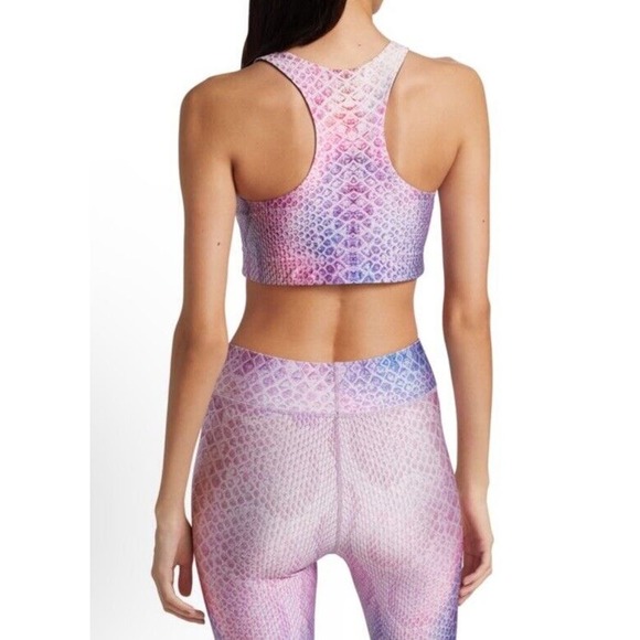 Terez Reversible Python Print Sports Bra, Small, Retail $85. NEW Without Tags. - Picture 2 of 7